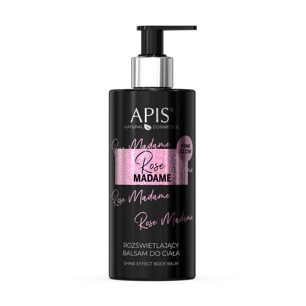 Уцінка! Освітлювальний лосьйон для тіла Apis Natural Cosmetics Rose Madame Illuminating Body Lotion, 300 мл